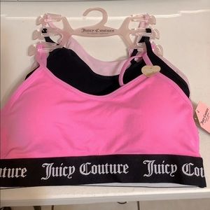 Brand new Juicy Couture 3 piece bralette set
